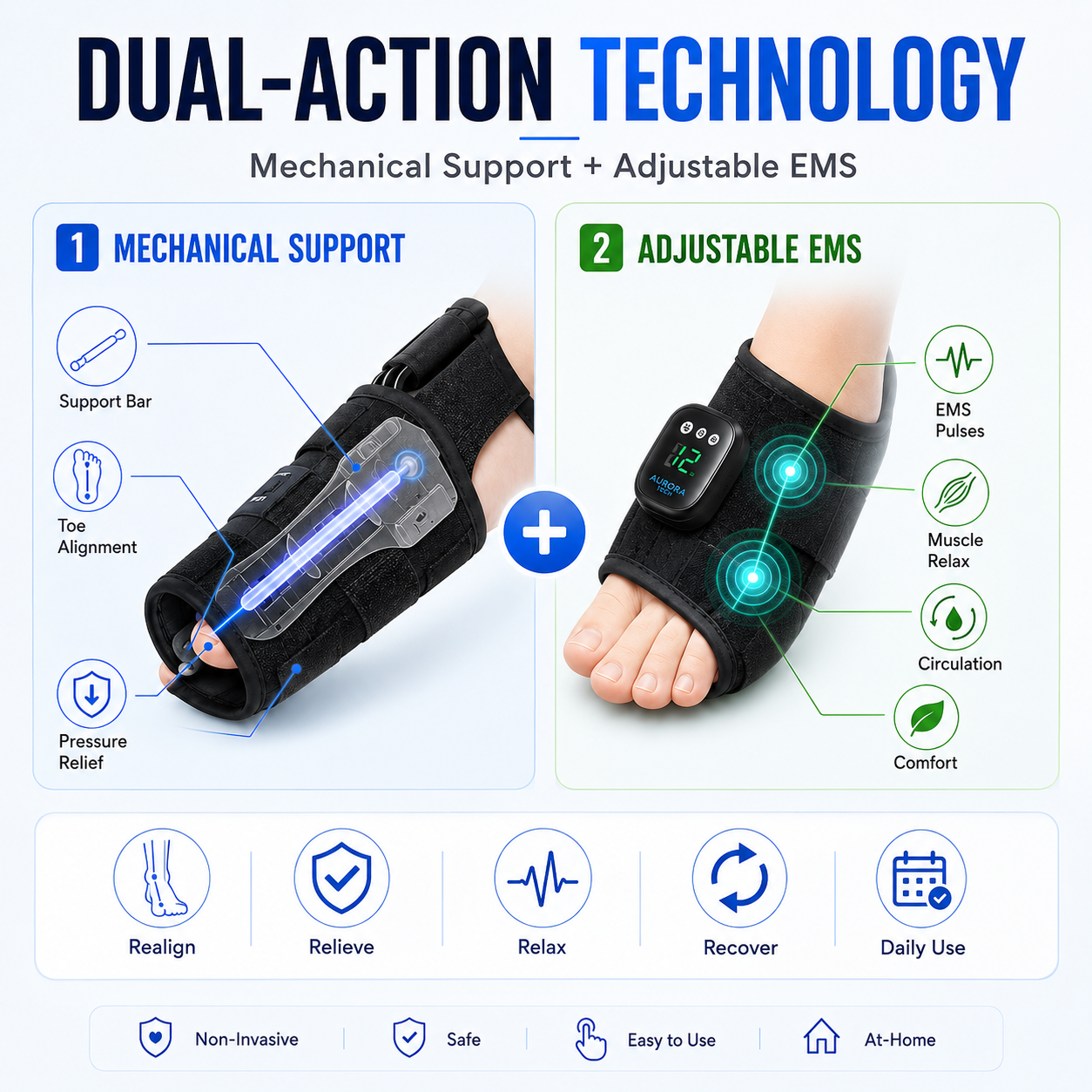 Aurora Tech™ EMS Bunion Corrector