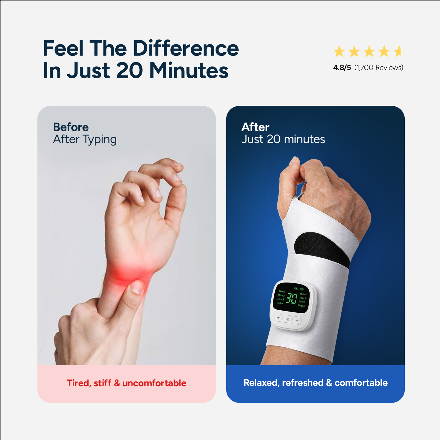 Aurora Tech™ Smart EMS Wrist Therapy Massager