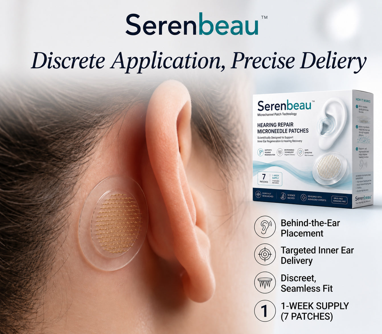 HEARING SUPPORT MICRONEEDLE PATCHES